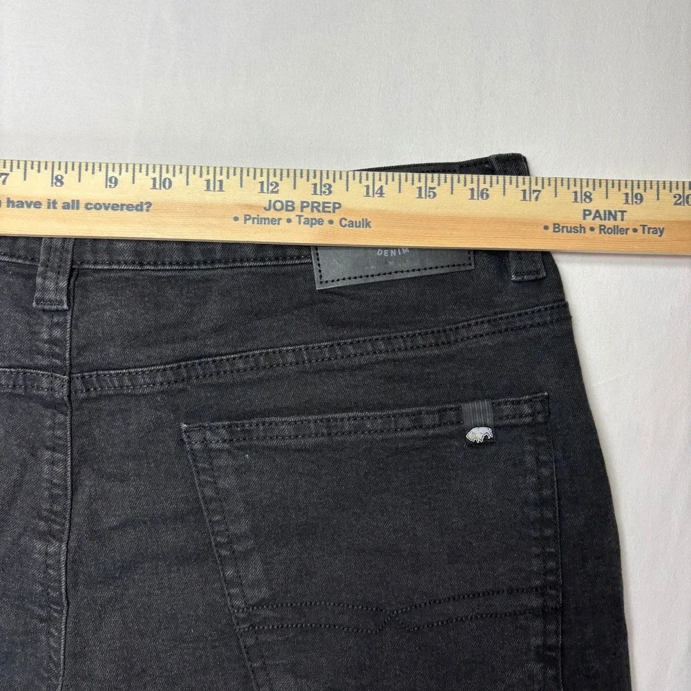 NWT Buffalo David Bitton Driven Jeans Mens 33x30 Relaxed Straight Black Stretch